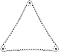 Dreiecksonnensegel Illustration