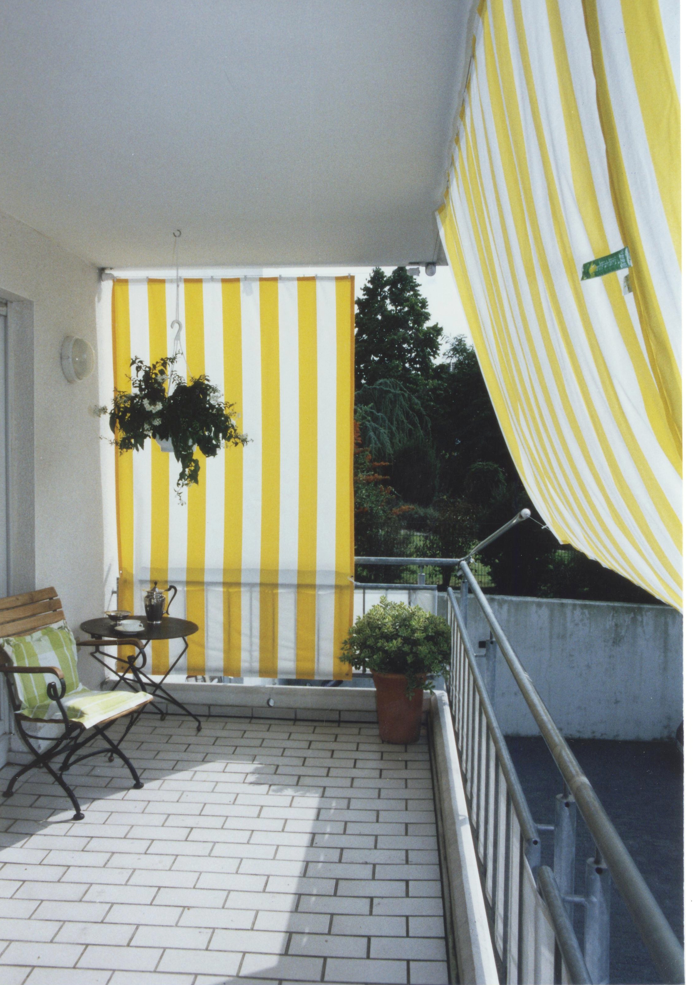 Bausatz Sonnensegel in Seilspanntechnik Balkon Loggia 2 x 7 m Edelstahlseil 